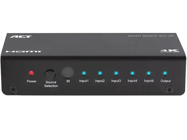 ACT AC7840 5x1 HDMI switch, 3D/4K támogatás