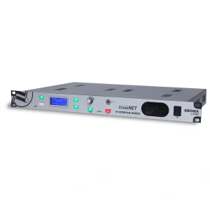 AEQ CROSSNET 72 Intercom mátrix, 72 port, 1U, 32x32-csatornás AEQ67 Dante port, 20 VOiP port, 12 analóg bemenet, 8 digitális bemenet