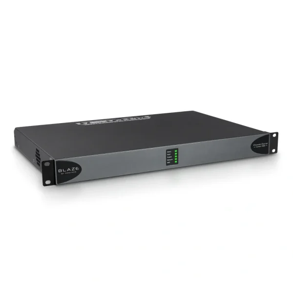 Blaze Audio POWERZONE CONNECT-1008 1x120W (100V) D-osztályú mátrix végfok, 1U-1/2 rack méret, alacsony impedanciás, power sharing, GPIO csatlakozás,