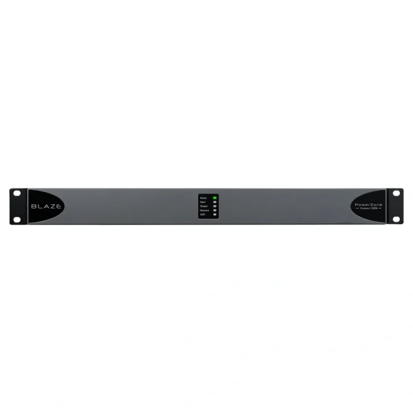 Blaze Audio POWERZONE CONNECT-1008 1x120W (100V) D-osztályú mátrix végfok, 1U-1/2 rack méret, alacsony impedanciás, power sharing, GPIO csatlakozás,