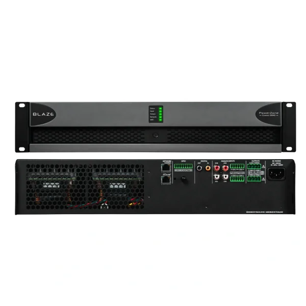 Blaze Audio POWERZONE CONNECT-3004D 4x750W D-osztályú végfok, DSP, web GUI, Dante