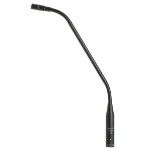 Clockaudio C-33E merev kardioid kondenzátor hattyúnyak mikrofon, Halo LED, 400mm, RF szűrő, fekete