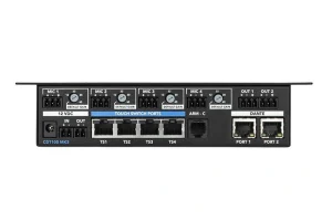 Clockaudio CDT-100 MK3 4-csatornás Dante audió és vezérlő végpont. AES67, RGB vezérlés, fekete.