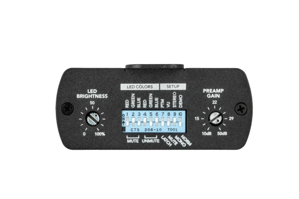 Clockaudio CUI-2 USB mikrofon előerősítő, RGB vezérlés, fekete