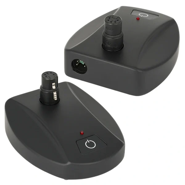 Clockaudio S-155-RF mikrofon talp, programozható gomb, LED, 5 pin XLR be/kimenet, RF szűrő, fekete