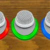 Clockaudio TS-005-MK3 RGB, felületre szerelt Halo gyűrű, RGB LED érintő kapcsolóval, fekete