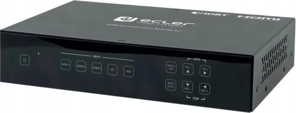 Ecler VEO-SWM45 5X1-es 4K switch, HDBaseT extenderrel