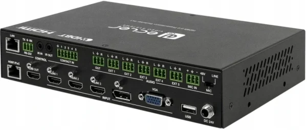Ecler VEO-SWM45 5X1-es 4K switch, HDBaseT extenderrel
