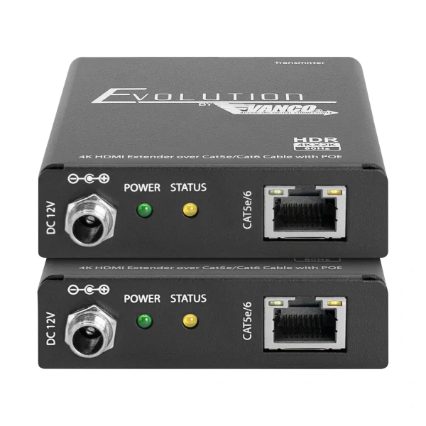 Evolution E4K2006 Ultra slim 4K HDMI over CAT5e/Cat6 extender szett, PoE