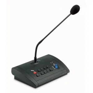 FBT MB-T 8008 mikrofon konzol, hattyúnyakkal. Kapcsoló, 8 zóna és vészjelző gomb