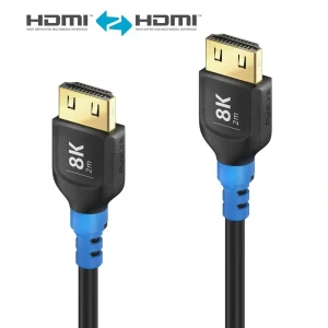 FlexInstall FI-H100-020, 8K Ultra High Speed HDMI kábel, fekete 2m