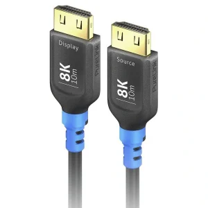 FlexInstall FI-H150-100, 8K Ultra High Speed HDMI AOC optikai kábel, fekete 10m