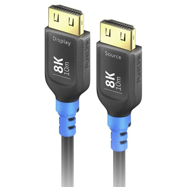 FlexInstall FI-H150-100, 8K Ultra High Speed HDMI AOC optikai kábel, fekete 10m
