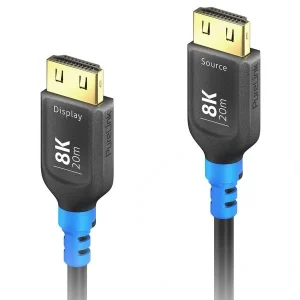FlexInstall FI-H150-200, 8K Ultra High Speed HDMI AOC optikai kábel, fekete 20m