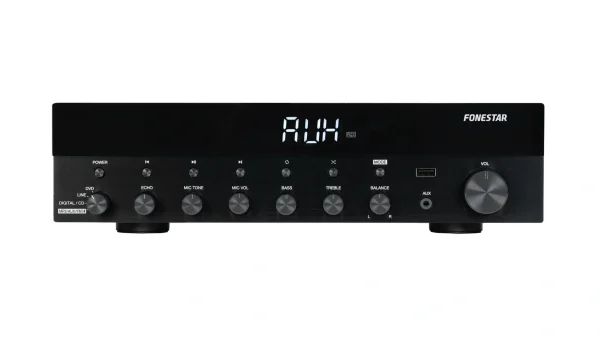 Fonestar AS-6060 integrált Hi-Fi erősítő, 2x60W (4-8 Ohm), USB/MP3/FM/BT