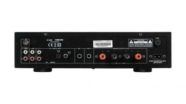 Fonestar AS-6060 integrált Hi-Fi erősítő, 2x60W (4-8 Ohm), USB/MP3/FM/BT