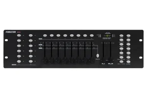 Fonestar DMX-83 DMX-512 vezérlő, 6 program/184 mentett kép, 23 memória bank (8 kép/bank)