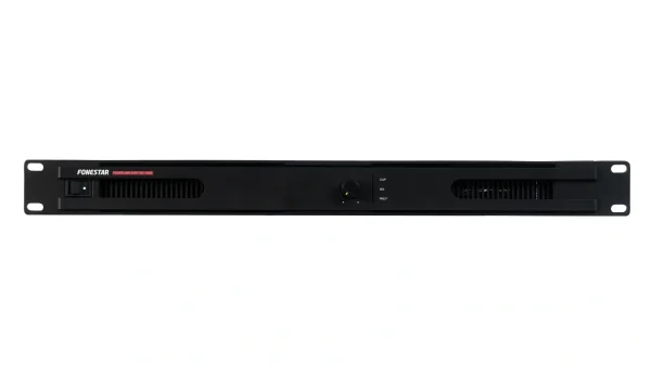 Fonestar FSD-1500E, 1-csatornás D-osztályú végfok, 1x500W/100V, 1U