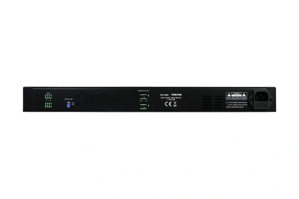 Fonestar FSD-1500E, 1-csatornás D-osztályú végfok, 1x500W/100V, 1U