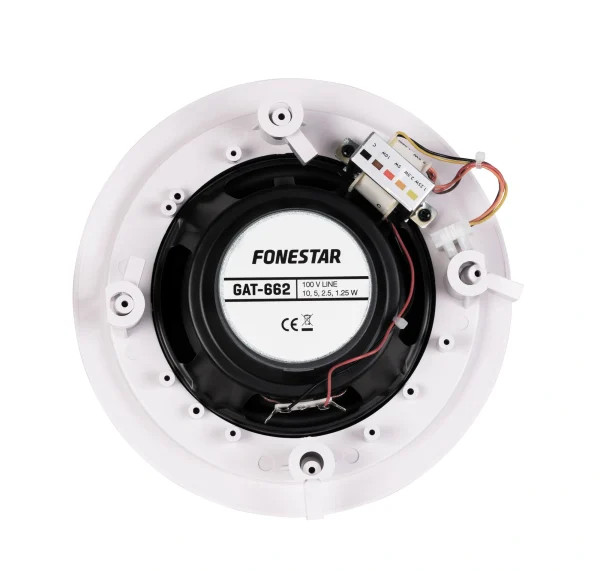 Fonestar GAT-662 Koaxiális mennyezeti hangsugárzó, 25W RMS/100V, 6, 5"