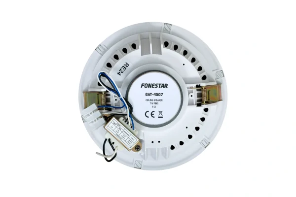 Fonestar GAT-4507 telirácsos mennyezeti hangsugárzó, 7W (8 Ohm, vagy 100V), 6", RAL9010 fehér