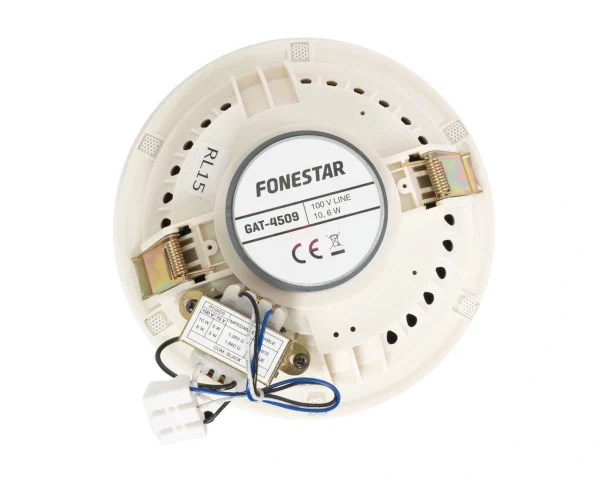 Fonestar GAT-4509 telirácsos mennyezeti hangsugárzó, 10W (8 Ohm, vagy 100V), 6, 5", RAL9010 fehér