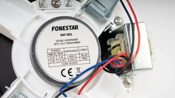 Fonestar GAT-501 mennyezeti hangsugárzó, 6W, RAL9003 fehér