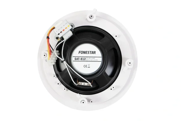 Fonestar GAT-812 koaxiális mennyezeti hangsugárzó, 30W/100V, 8"+3/4", fehér