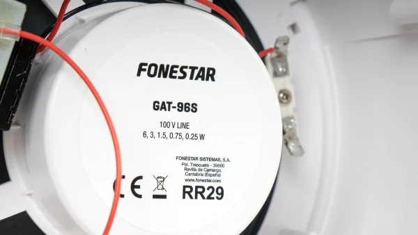 Fonestar GAT-96S felületre szerelt mennyezeti hangsugárzó, 6W, 6, 5", fehér