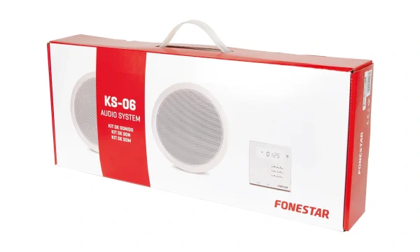 Fonestar KS-06 WA66R fali erősítő beépített médialejátszóval, 2x10W, 1 pár mennyezeti hangsugárzó