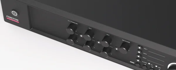 Fonestar MAX-360Z integrált multizónás erősítő, 360W (4 Ohm v. 100V), USB/MP3/FM/BT