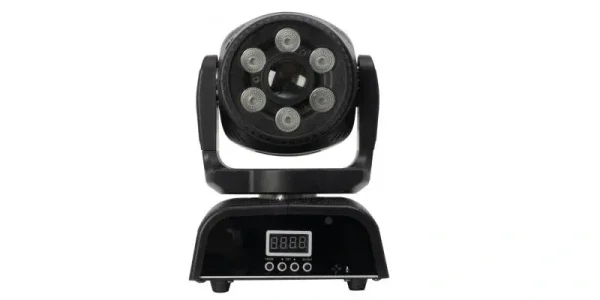 Fonestar MOV-6060L Mozgófejes LED Spot Wash lámpa. 6x 10W RGBW LED + 1x 60W fehér LED.