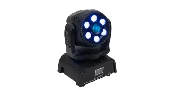 Fonestar MOV-6060L Mozgófejes LED Spot Wash lámpa. 6x 10W RGBW LED + 1x 60W fehér LED.