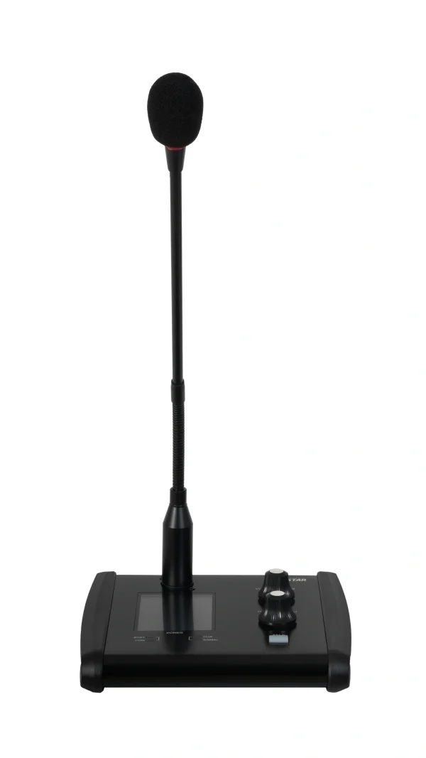 Fonestar MPX-400MIC zóna bemondó mikrofon, beépített üzenet lejátszó, LCD kijelző