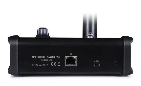 Fonestar MPX-400MIC zóna bemondó mikrofon, beépített üzenet lejátszó, LCD kijelző