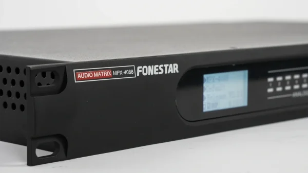 Fonestar MPX-4088 8x8-as digitális audió mátrix, DSP, opcionális Dante