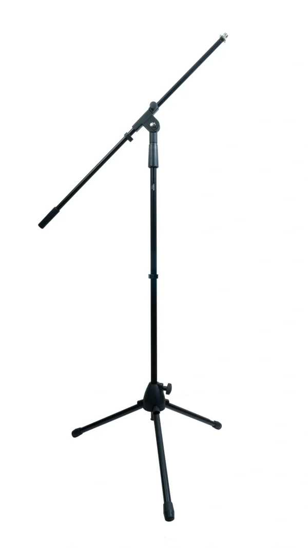 Fonestar MS-131N, Tripod gémes fém mikrofonállvány, 75cm kar, tartozék mikrofon adapter készlet. 100-155 cm között állítható magasság. 1, 5 Kg. Fekete.