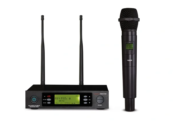 Fonestar MSH-887 vezeték nélküli mikrofon szett. Vevő, kézi mikrofon. 512-525MHz.