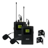 Fonestar MSH-892, dupl.vezeték nélküli mikrofon szett. Vevő, 2x csíptetős kézi mikrofon. 512-525MHz.