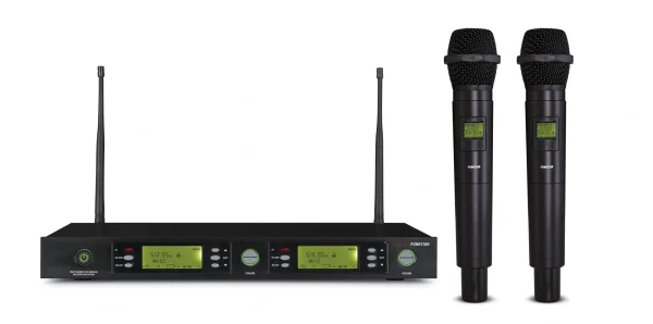 Fonestar MSH-895-512 dupl.vezeték nélküli mikr, szett. Vevő, 2x kéziadó, 512-525 Mhz