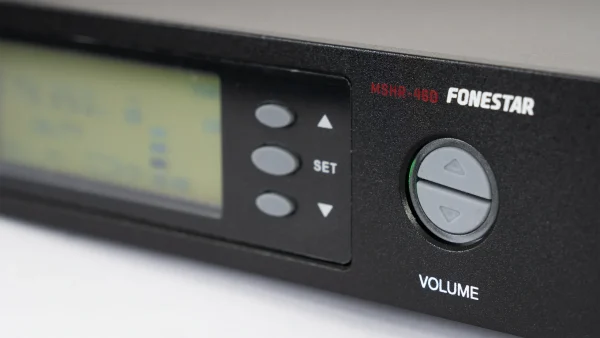 Fonestar MSH-895-512 dupl.vezeték nélküli mikr, szett. Vevő, 2x kéziadó, 512-525 Mhz