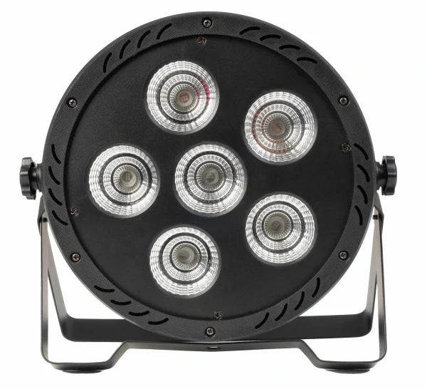 Fonestar PAR-180L Flat RGB LED PAR spot lámpa, 6x 30W RGB LED