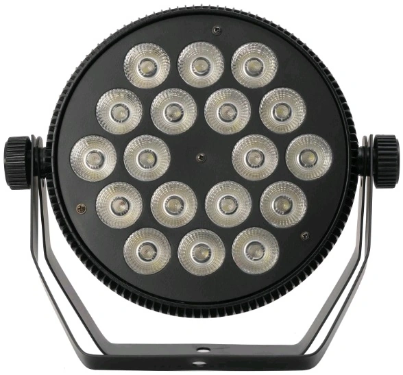 Fonestar PAR-189AL Extra-flat RGBW LED PAR spot lámpa. 18x 10W RGB LED