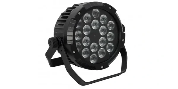 Fonestar PAR-192WAL Kültéri (IP-65) Flat RGBW LED PAR spot lámpa. 18x 10W RGB LED.