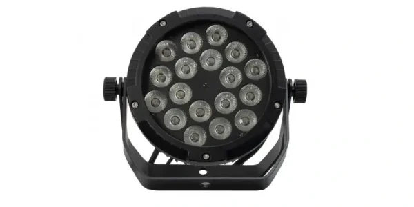 Fonestar PAR-192WAL Kültéri (IP-65) Flat RGBW LED PAR spot lámpa. 18x 10W RGB LED.