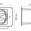 Fonestar PF-35T kültéri zenei hangprojektor, 50W/100V, IP66