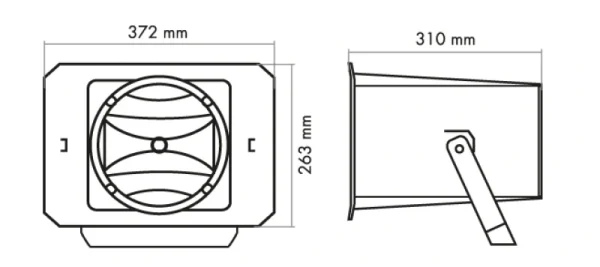 Fonestar PF-35T kültéri zenei hangprojektor, 50W/100V, IP66