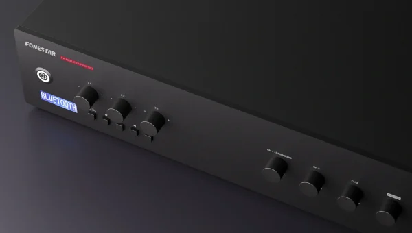 Fonestar PROX-120Z integrált multizónás erősítő, 120W (4 Ohm v. 100V), USB/MP3/FM/BT
