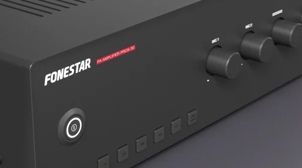 Fonestar PROX-30 integrált erősítő, 30W (4 Ohm v. 100V), USB/MP3/FM