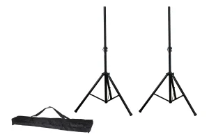 Fonestar RS-505-2, Tripod acél hangszóróállvány készlet (1 pár) puha tokban. 35 mm csőméret. 115-175 cm állítható magasság, 50Kg terhelhetőség. 5, 8 Kg. Fekete.